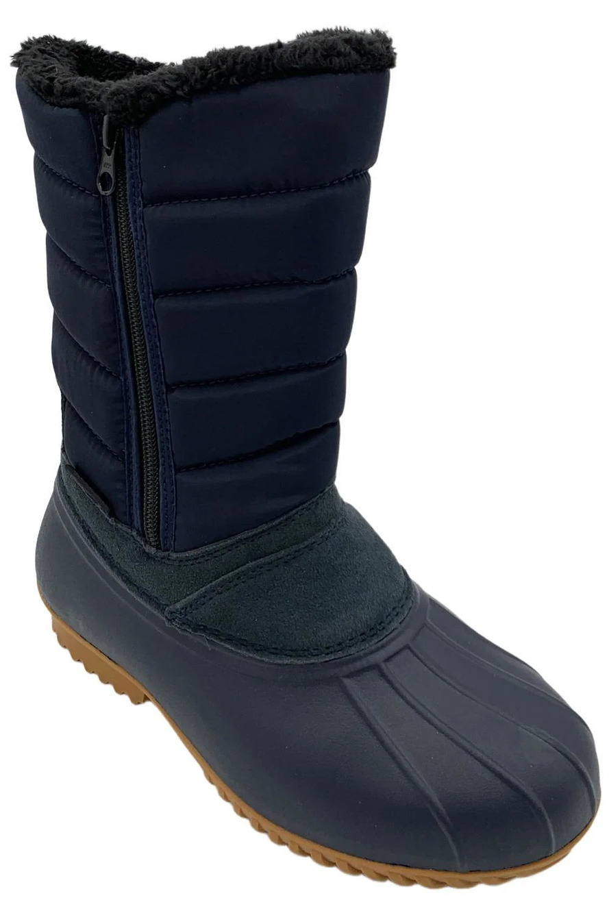 Propet Women's Illia Zip Snow Boots Navy - Wide
